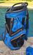 Sun Mountain C-130 Golf Cart Bag 14 Way Divider With Strap Black Blue + Rain Cover