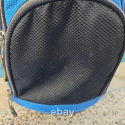 Sun Mountain C-130 Golf Cart Bag 14 Way Divider with Strap Black Blue + Rain Cover