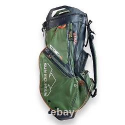 Sun Mountain C-130S Golf Stand Carry Cart Bag Green 14 Way Dividers Rain Cover