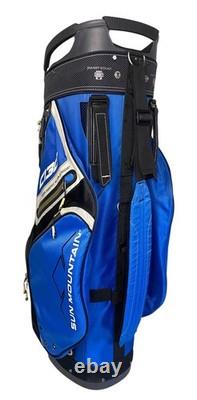 Sun Mountain C130 14 Way Blue & White Golf Cart Club Stand Bag with Shoulder Strap