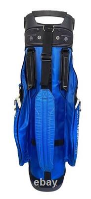 Sun Mountain C130 14 Way Blue & White Golf Cart Club Stand Bag with Shoulder Strap