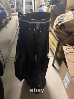 Sun Mountain C130 14 Way Golf Cart Bag with Strap- Black with Hood