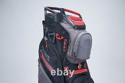 Sun Mountain C130 14-way Divider Golf Cart Bag, Black / Red
