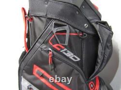 Sun Mountain C130 Cart Bag Carbon/Red/Black