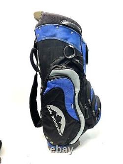 Sun Mountain C130 Cart Golf Bag Blue Black Gray 14-Way Divide Strap