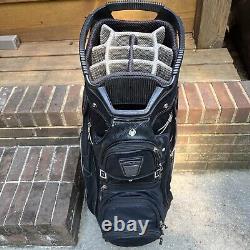 Sun Mountain C130 Golf Cart Bag 14 Way with Strap- Black/Blue Broken Zipper