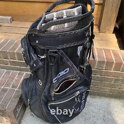 Sun Mountain C130 Golf Cart Bag 14 Way with Strap- Black/Blue Broken Zipper