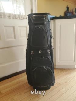 Sun Mountain C130 Golf Cart Bag Black with Multiple Pockets & 14-Way Divider