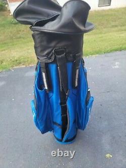 Sun Mountain C130 Supercharged Cart Bag Black and Blue