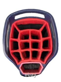 Sun Mountain C130 USA Cart Golf Bag 14-Way Club Divider Red White Blue Flag