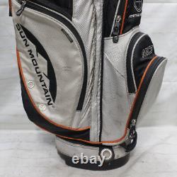 Sun Mountain Cart Black Orange White Golf Bag with 15-way Dividers No Rain Cover
