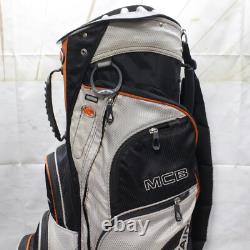 Sun Mountain Cart Black Orange White Golf Bag with 15-way Dividers No Rain Cover