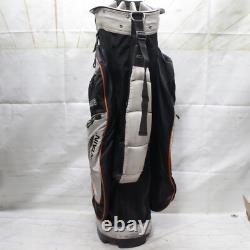 Sun Mountain Cart Black Orange White Golf Bag with 15-way Dividers No Rain Cover