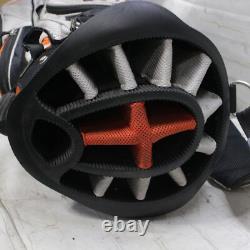 Sun Mountain Cart Black Orange White Golf Bag with 15-way Dividers No Rain Cover