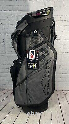 Sun Mountain Golf C-130 Supercharged 14-Way Divided Cart Bag Black Carbon Ltd Ed