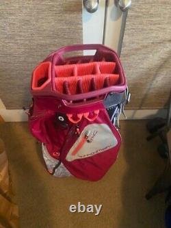 Sun Mountain Golf Ladies Sync 2023 14-Way Divided Golf Cart Bag Pink