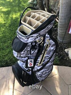 Sun Mountain Maverick Cart Bag with 15 Way Top New Camo Black Gray
