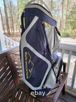Sun Mountain Maverick Cart Golf Bag- Navy/Gray Excellent Condition. Open Box
