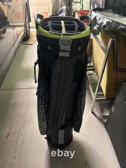 Sun Mountain Men's C130 14-Way Divided Golf Cart Bag Black Grey Green