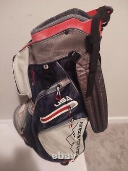 Sun Mountain Men's C130 4-Way Divided Golf Cart Bag USA logo