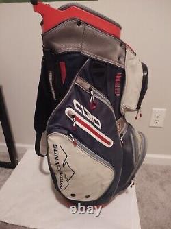 Sun Mountain Men's C130 4-Way Divided Golf Cart Bag USA logo