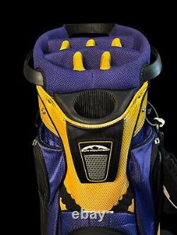 Sun Mountain NCAA Golf LSU Tigers 14 Way Cart Bag With Rain Cover