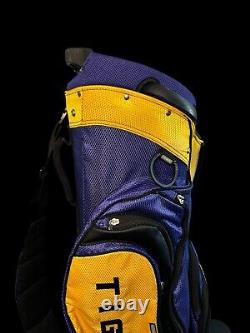 Sun Mountain NCAA Golf LSU Tigers 14 Way Cart Bag With Rain Cover