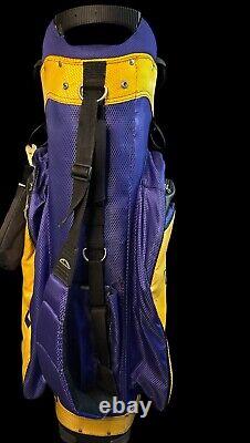 Sun Mountain NCAA Golf LSU Tigers 14 Way Cart Bag With Rain Cover