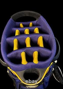 Sun Mountain NCAA Golf LSU Tigers 14 Way Cart Bag With Rain Cover