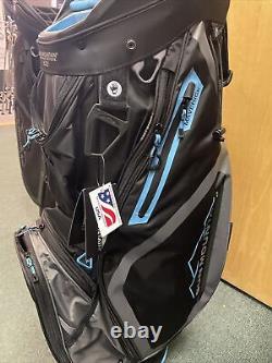 Sun Mountain New Golf Maverick 2022 14-Way Cart Bag Black/Gunmetal/Ocean