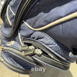 Sun Mountain Olde Hickory Logo Golf Cart Bag 14-Way Rain Cover Navy Blue
