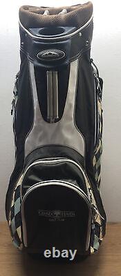 Sun Mountain S-one Golf Bag Ladies 14 Dividers Brown & Multi Colored Checker