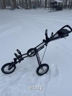 Sun Mountain Speed Cart V1 Push Pull Golf Bag Cart Three Wheels