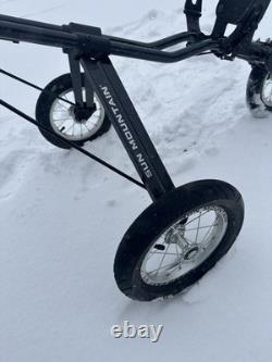 Sun Mountain Speed Cart V1 Push Pull Golf Bag Cart Three Wheels