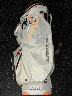 Sun Mountain Stellar Women's 14-Way Divided Golf Cart Bag Peach Brown Platinum