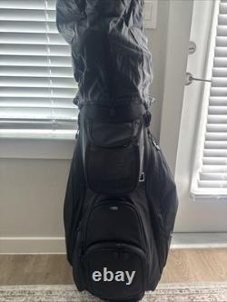 Sunday Golf Pacific Golf Cart Bag Black Pockets 14 Way Silencer Top