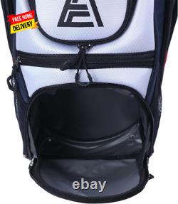 T-Lock Golf Cart Bag with 14 Way Organizer Divider Top, Premium Cart Bag with Ha
