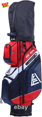 T-Lock Golf Cart Bag with 14 Way Organizer Divider Top, Premium Cart Bag with Ha