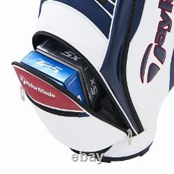 TAYLOR MADE Golf Men's Caddy Bag 9.5 x 47 Inch 3.3kg White Navy Red TD267