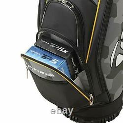 TAYLOR MADE Golf Men's Caddy Bag TRUE-LITE 9 x 47 inch 2.8kg Camo Black KY833