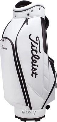 TITLEIST Golf Men's Caddy Bag CORE ESSENTIAL 9 x 47 Inch 3.1kg White TB22CTCEK