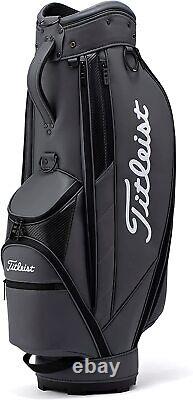 TITLEIST Golf Men's Caddy Bag CORE ESSENTIAL 9 x 47 Inch Charcoal TB22CTCEK