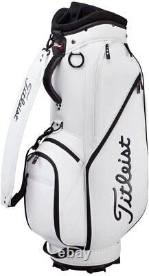 TITLEIST Golf Men's Cart Caddy Bag 9.5 x 47 Inch 3.7kg White Black TB22CTPSK