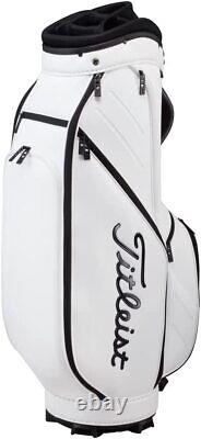 TITLEIST Golf Men's Cart Caddy Bag 9.5 x 47 Inch 3.7kg White Black TB22CTPSK