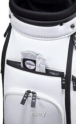 TITLEIST Golf Men's Cart Caddy Bag 9.5 x 47 Inch 3.7kg White Black TB22CTPSK