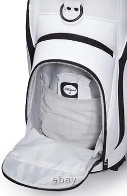 TITLEIST Golf Men's Cart Caddy Bag 9.5 x 47 Inch 3.7kg White Black TB22CTPSK