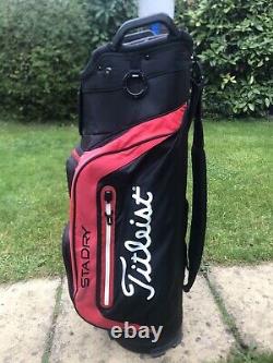 TITLEIST STADRY TROLLEY/CART GOLF BAG, 14-Way, Strap, Rainhood