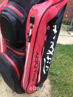 TITLEIST STADRY TROLLEY/CART GOLF BAG, 14-Way, Strap, Rainhood