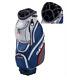 Top-flite Gamer Golf Club Cart Bag Gray & Navy 14-way Padded Divider