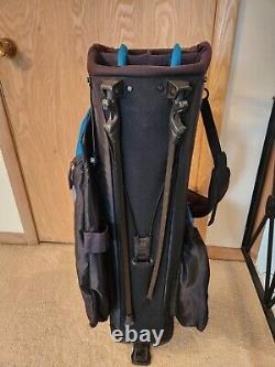 Taylor Made 14 Way Divider Carry Cart Golf Bag, 36 Tall, Blue, Stand Problem